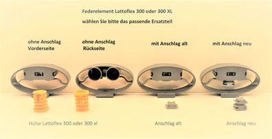 Lattoflex 300 / 300 xl Feder oder Hülse oder Anschlag alt / neu ab März 2013