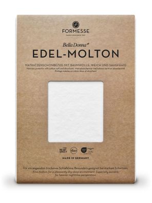 Bella Donna Edel-Molton Matratzen Schonbezug weiss bis 30 cm Höhe Baumwollflor