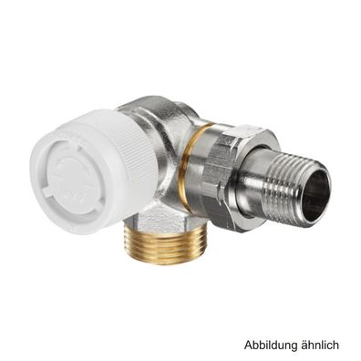 Oventrop Thermostatventil AV 9, DN15, 3/4"x1/2", PN10, Winkeleck links, 1183446