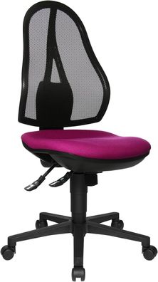 Topstar Bürodrehstuhl Open Point SY ergonomisch Stoffbezg - Violett (Lila)