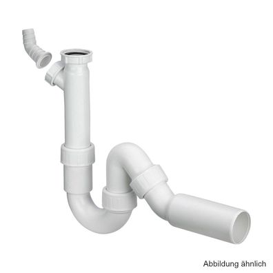 Viega Siphon für Spüle 1 1/4"G, DN 40, mit Abwasserschlauchanschluss, 114596