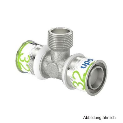 Uponor S-Press PLUS MLC T-St?ck mit AG 32mm x 3/4" x 32mm