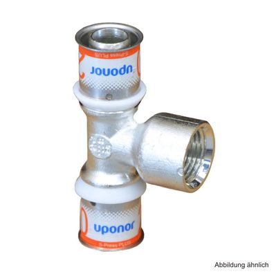 Uponor S-Press PLUS MLC T-St?ck mit IG 20mm x 3/4" x 20mm