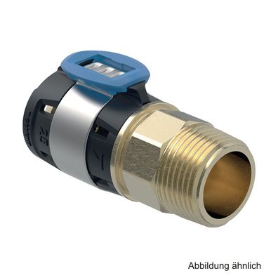 Geberit FlowFit Übergang mit AG, 16 mm x 1/2"