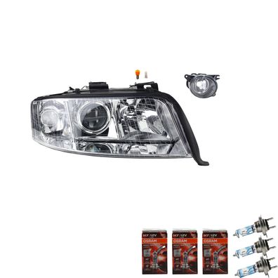 Scheinwerfer + Osram Night Breaker Laser passend für Audi A6 4B 08/01-01/05Re
