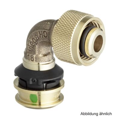 Viega Raxofix Übergangsbogen 90 Grad, 16mm x 1/2", 776749