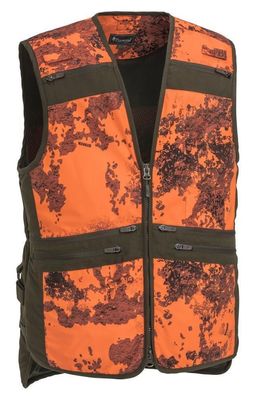 Pinewood 8121 Furudal Hunter Pro Camou Weste Strata Blaze/Wildlederbraun (983)