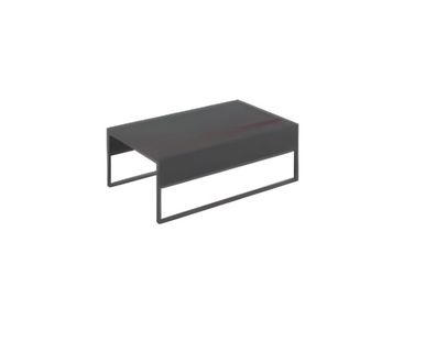 Designer Schwarzer Couchtisch Büromöbel Deluxe Kaffeetisch Holz Modern