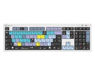 Logickeyboard Davinci Resolve Classic FR PC/Slim Tastatur - Silber