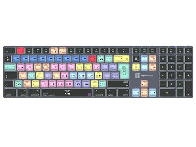 Logickeyboard Adobe Premiere Pro CC Titan FR Bluetooth Tastatur für Mac