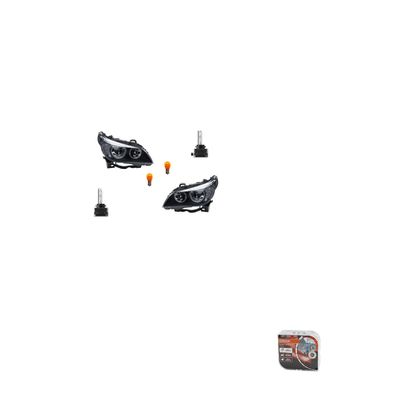 Scheinwerfer + Osram Night Breaker Laser passend für BMW 5 E60 E61 05-07 Set L R