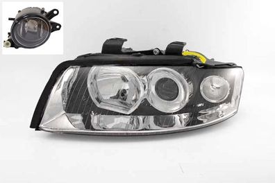 Scheinwerfer Halogen passend für Audi A4 8E 11/00-11/04 H7 H7 Li. Fahrer + Nebel