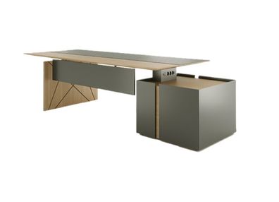 Modernes Büro Schreibtisch Arbeitsumgebung Design Arbeit Bürotisch