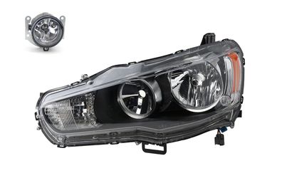 Scheinwerfer Halogen passend für Mitsubishi Lancer CY 08- HB4 HB4 Li. + Nebelsc