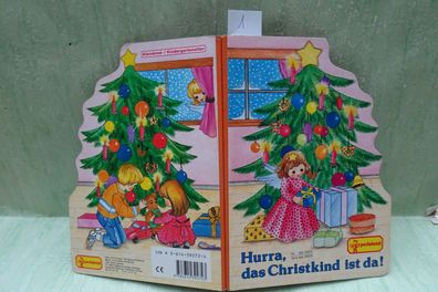 altes Pappbilderbuch Pestalozzi 666 Edith Jentner Hurra das Christkind ist da