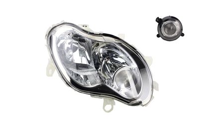 Scheinwerfer Halogen passend für MCC Smart MC01 03/2002-01/04 H7 H1 Re. + Nebel