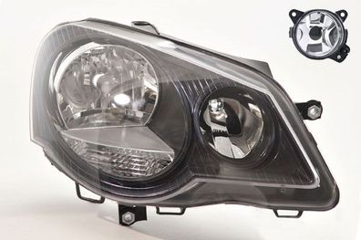 Scheinwerfer Halogen passend für VW Polo 02 9N 04/2005 -01/12 H7 H1 Re. + Nebel