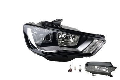 Scheinwerfer Halogen passend für Audi A3 8V 04/12 - H7 H15 R + Nebel+Leuchtmittel