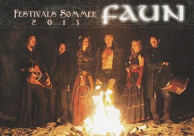 Faun ( deutsche Pagan-Folk-Gruppe aus Gräfelfing) - Autogrammkarte (1)