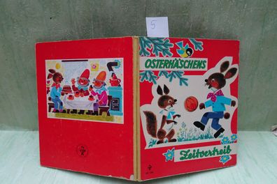 altes Pappbilderbuch Pestalozzi 839 1380 Osterhäschens Zeitvertreib Halbleinen 1957