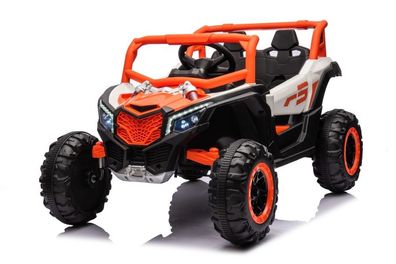 Kinderfahrzeug 12V 4x4 Kinder Elektro Kinderauto Buggy UTV 901 Ledersitz EVA Gummiräd