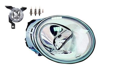 Scheinwerfer Halogen passend für VW New Beetle 1C 9C 1Y 98-05 H1 L + Nebel+Leuch