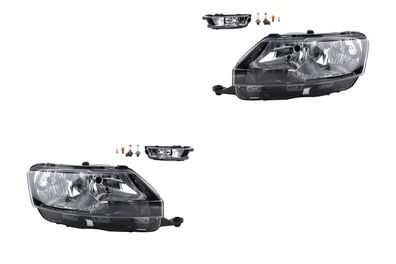 Scheinwerfer Satz Halogen kompatibel zu Skoda Rapid 07/12 04/17 H15 H7 + Nebel+Le