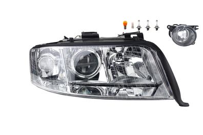 Scheinwerfer Halogen passend für Audi A6 4B 08/01-01/05 H7 H7 Re.+ Nebel. + Leuch
