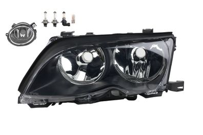 Scheinwerfer Halogen passend für BMW 3er E46 09/01-02/05 FF H7 L + Nebel+Leucht