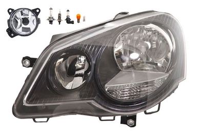 Scheinwerfer Halogen passend für VW Polo 02 9N 04/05-01/12 H7 H1 L + Nebel+Leuch