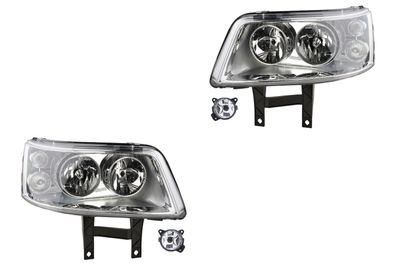 Scheinwerfer Satz Halogen passend für VW Transporter T5 03- 10/2009 H7 H1 + Nebel