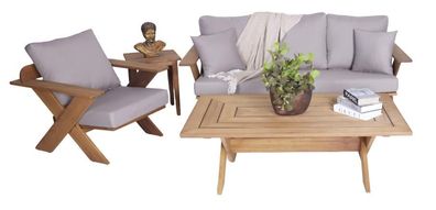 Gartenmöbel Sofagarnitur Sofa 3 Sitzer Terrassenmöbel Sessel Couchtisch