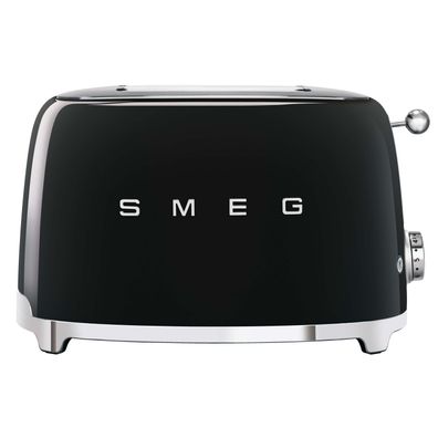 SMEG 2-Schlitz-Toaster schwarz TSF01BLEU kompakt