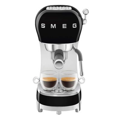 SMEG Espressomaschine schwarz ECF02BLEU