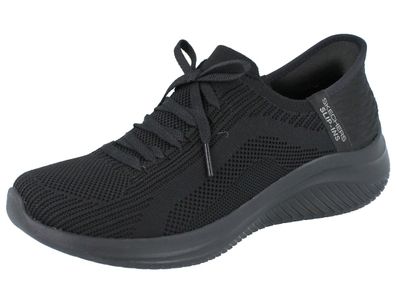 Skechers Slip Ins Ultra Flex 3.0 Damen Schlupfsneaker Halbschuhe Slipper schwarz blac