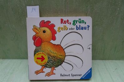 Pappbilderbuch Ravensburger Rot grün gelb oder blau Schiebebilder Helmut Spanner