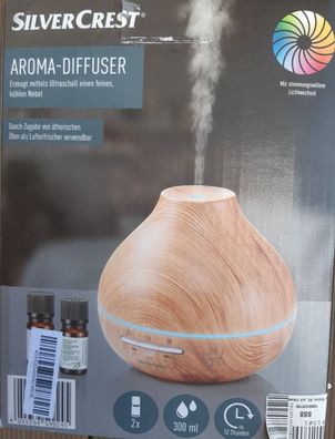 Silvercrest Ultraschall Aroma Diffuser SADH A1 Holzdesign