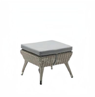 Hocker Grau Modern Fußhocker Sitzhocker Sitzpouf Terrasse Designer Möbel