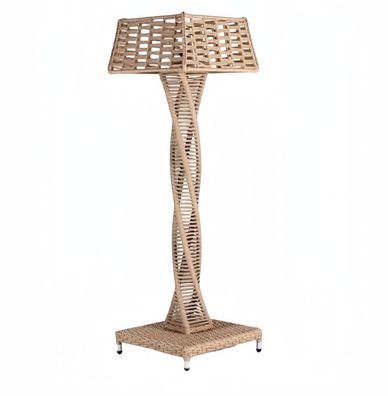 Stehlampe Beige Rattan Modern Luxuslampen Stehlampenständer Stilvoll Lampe