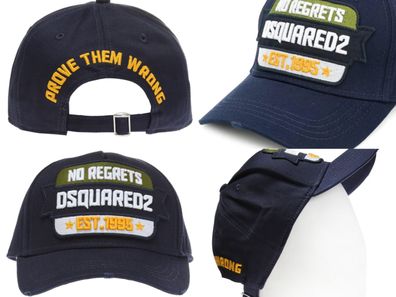 Dsquared2 " NO Regrets PROOVE THEM WRONG " Hat Baseballcap Kappe Basebalkappe