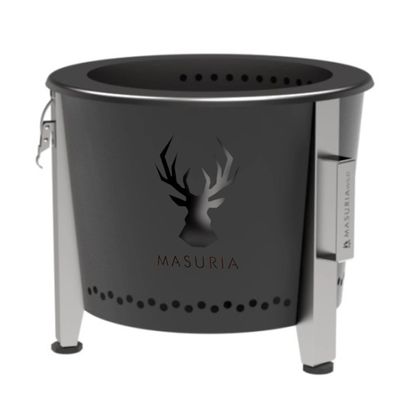 Masuria Wild Alpha 400 SE Black Rauchfreie Feuerstelle Grill BBQ