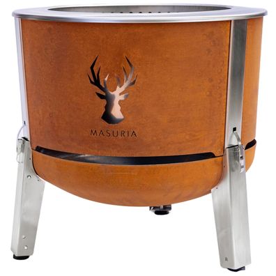 Masuria Wild Alpha 600 SE Corten Rauchfreie Feuerstelle Grill