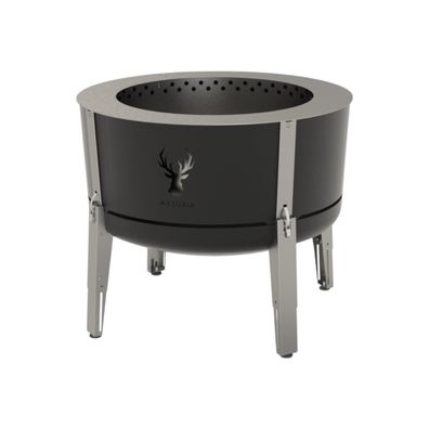 Masuria Wild Alpha 800 SE Black Rauchfreie Feuerstelle Grill BBQ Edelstahl