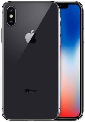 Apple iPhone X 64GB - Space Grau (100%) inkl. Silikon Case & Schutzglas