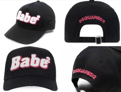 Dsquared2 ICONIC RETRO-TINGED BABE2 Baseballkappe HAT Baseball CAP KAPPE HUT NEW