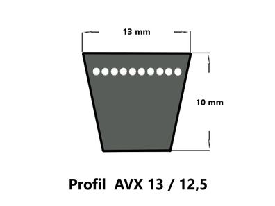 Contitech Kfz-Keilriemen AVX13 x 1775 La, flankenoffen, formgezahnt