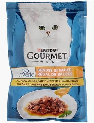 Purina Gourmet Huhn Nassfutter 85g, hochwertige Zutaten