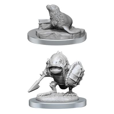 D&D Nolzur's Marvelous Miniatures Miniaturen unbemalt 2er-Pack Locathah & Seal