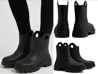 Moncler Misty Rain Boots Stiefeletten Schuhe Regenstiefel Stiefel Shoes Gummi 38