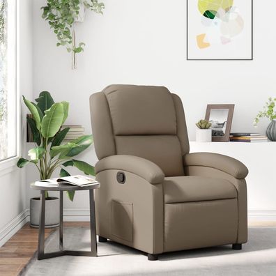 vidaXL Relaxsessel Cappuccino-Braun Kunstleder